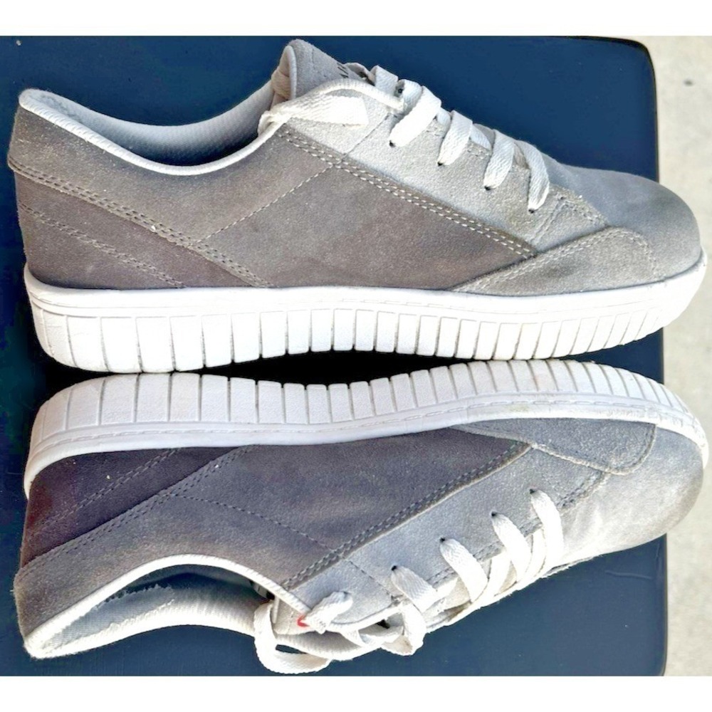 Airwalk Grey Suede Camino Composite Toe Work Skate Casual Shoes Women's 9 (Wide) - Picture 8 of 11